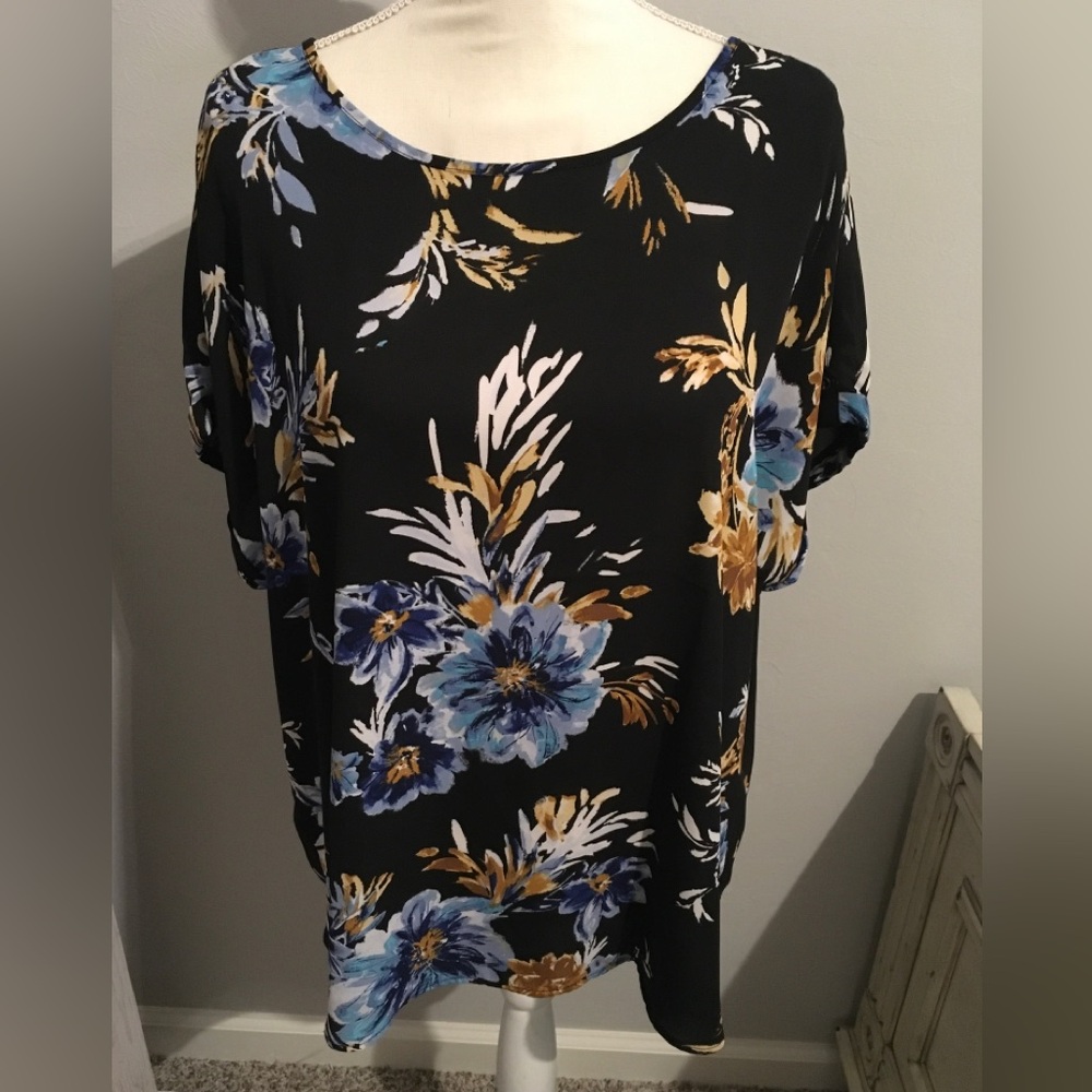 Zipper Back Blouse